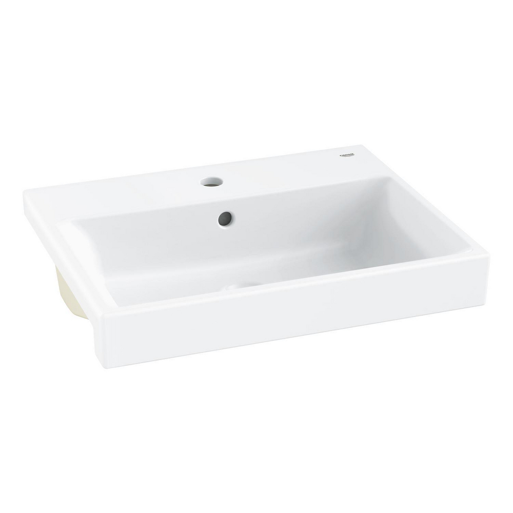 Eurocube washbasin semi-recess 55