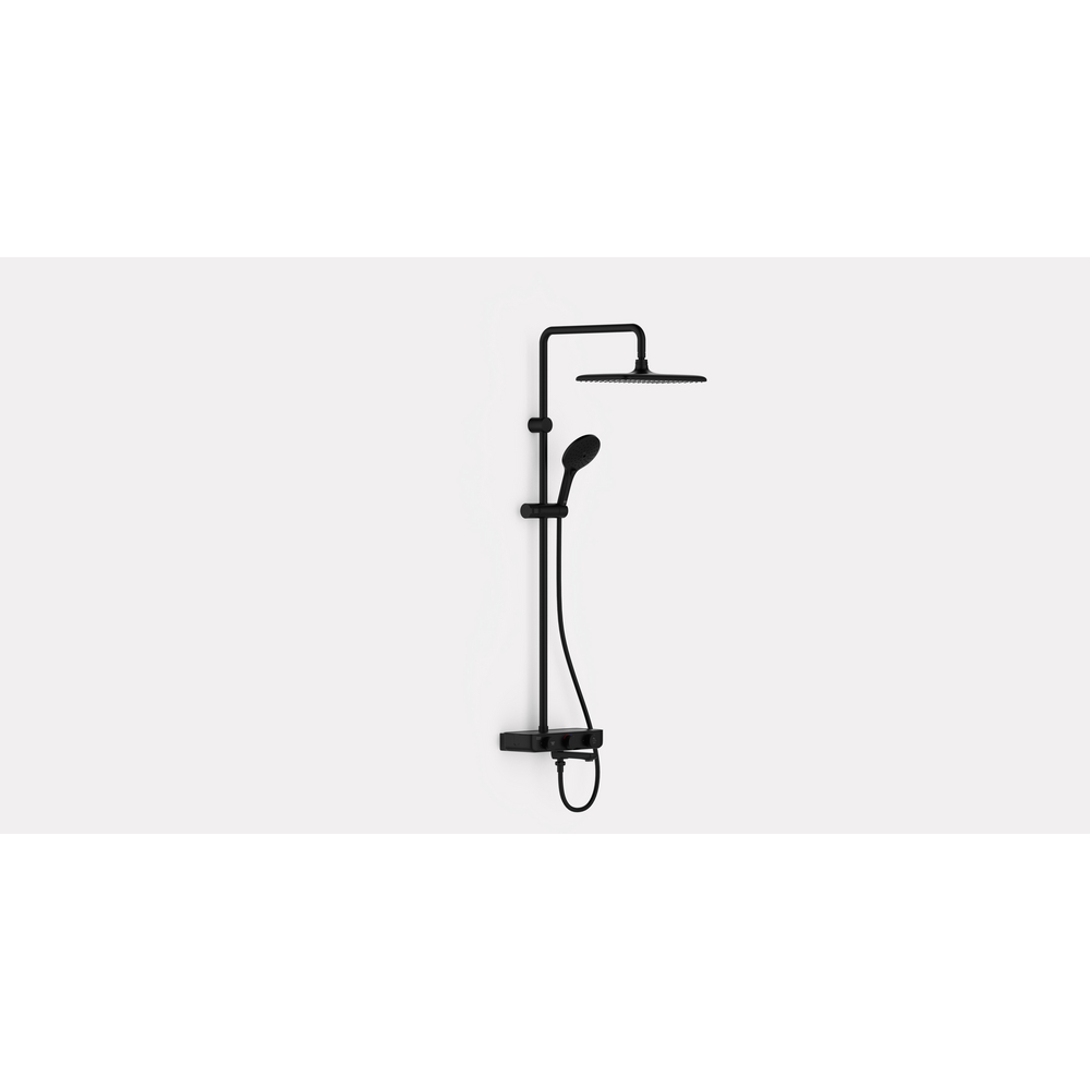 EasySet Exposed ATM Rainshower System 3-way (Matt Black)